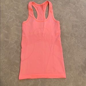 LULULEMON pink/orange workout tank top